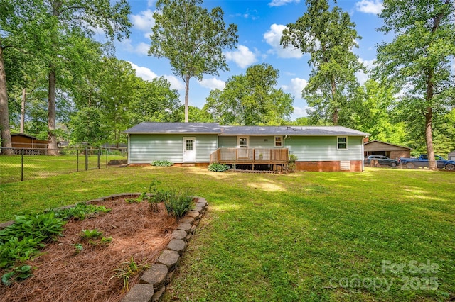 144 Stoneybrook Rd, Salisbury, NC 28147 - rear view of house with a deck