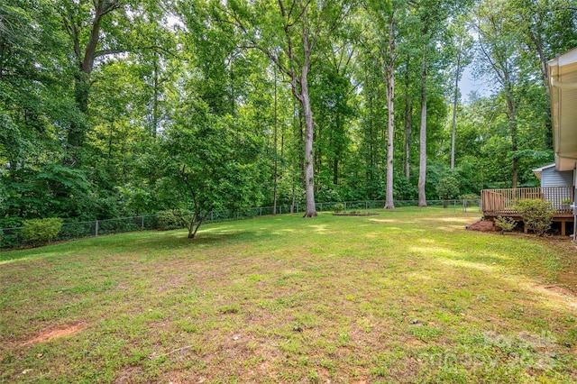144 Stoneybrook Rd, Salisbury, NC 28147 - view of yard with a wooden deck