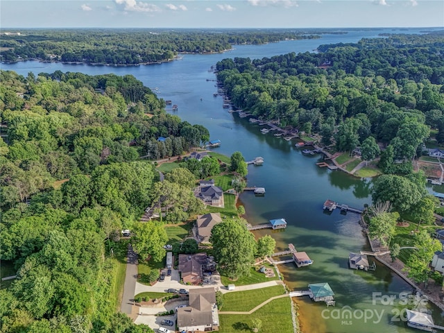 445 Sundown Rd, Mooresville, NC 28117 - aerial view of a heavily wooded area and a nearby body of water
