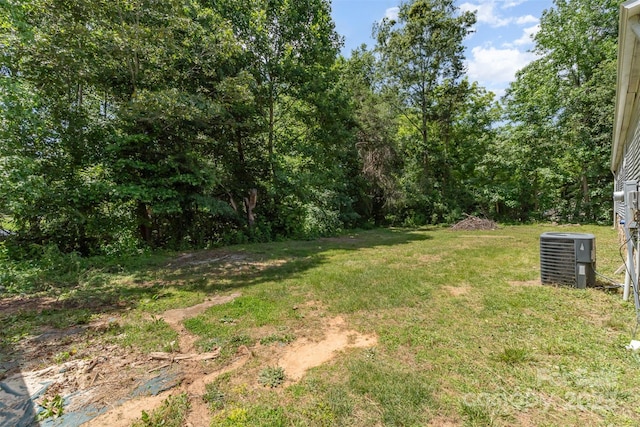 3585 Woodstream Dr, Maiden, NC 28650 - view of grassy yard with central AC