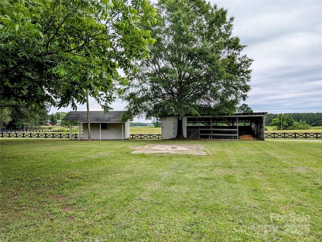 5628 White Store Rd, Wingate, NC 28174 - view of yard featuring an outbuilding
