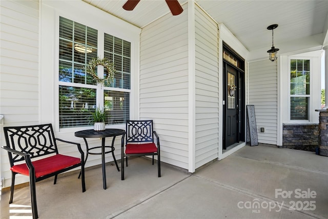 1478 Imperial Ct, York, SC 29745 - covered porch with a ceiling fan