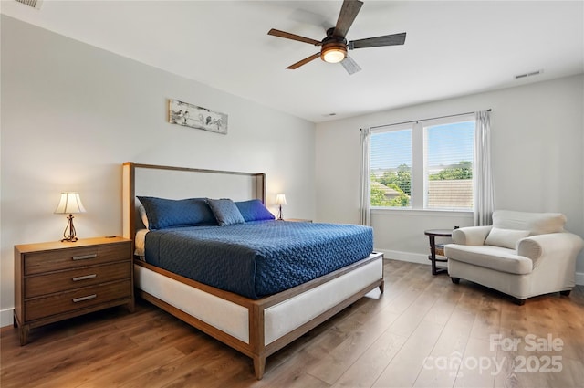 1478 Imperial Ct, York, SC 29745 - bedroom with wood finished floors, baseboards, and a ceiling fan