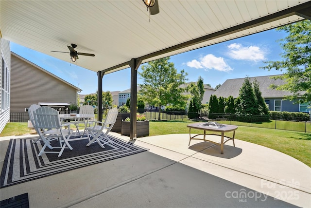 1478 Imperial Ct, York, SC 29745 - view of patio / terrace with ceiling fan