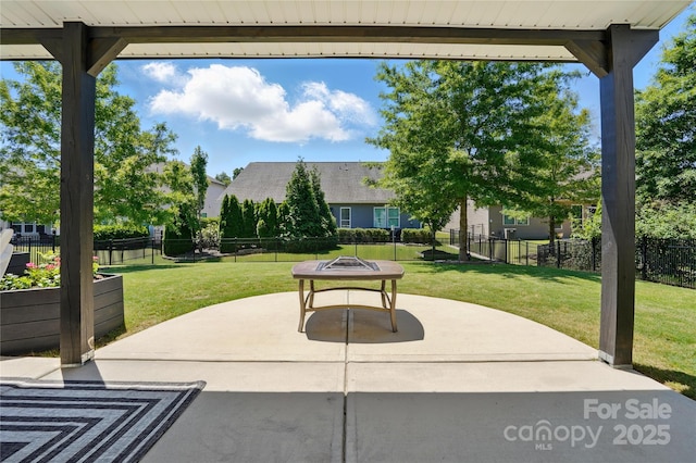 1478 Imperial Ct, York, SC 29745 - view of patio / terrace with an outdoor fire pit
