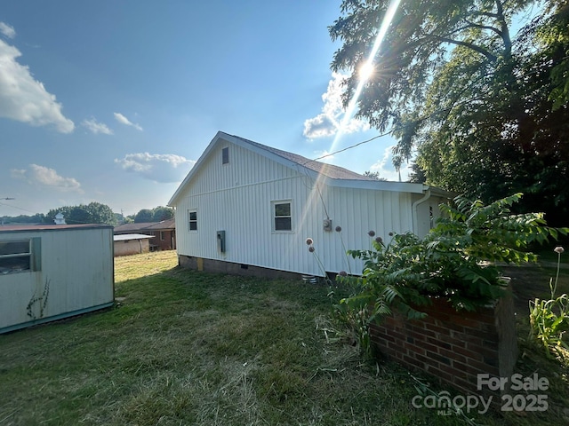 360 Ledbetter Rd, Spindale, NC 28160 - view of property exterior with a lawn and crawl space