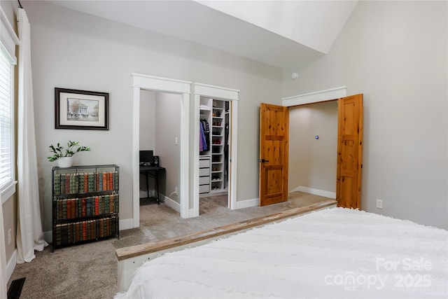 8340 Brief Rd, Mint Hill, NC 28227 - bedroom featuring carpet, a walk in closet, a closet, and baseboards