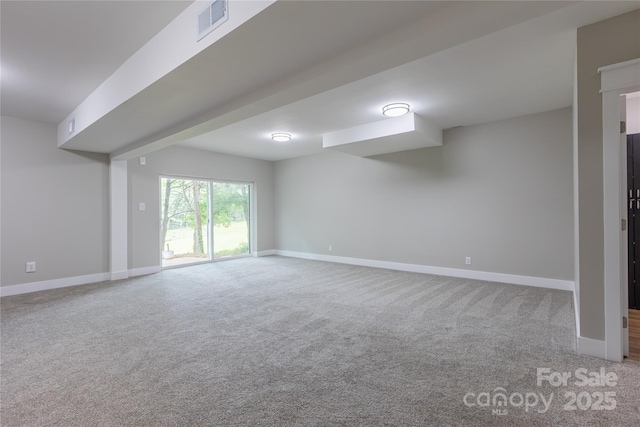 8340 Brief Rd, Mint Hill, NC 28227 - below grade area featuring carpet and baseboards