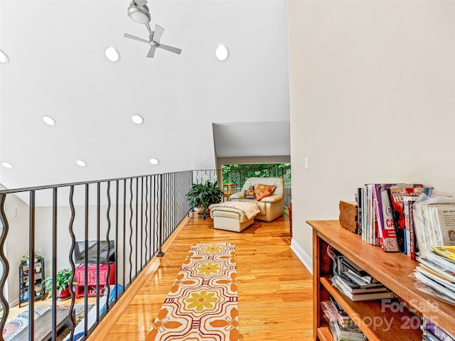 350 Mckissick Rd, Flat Rock, NC 28731 - hall with recessed lighting and wood finished floors