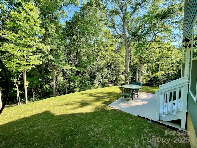 5005 Blue Serenity Ct, Denver, NC 28037 - view of green lawn with a patio area
