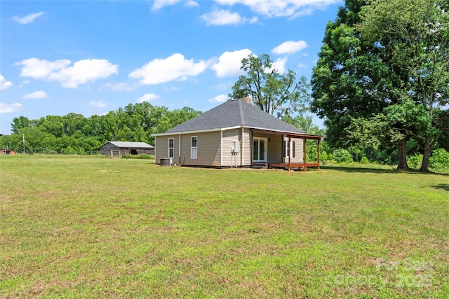233 Sellars Rd, Kings Mountain, NC 28086 - view of grassy yard featuring cooling unit