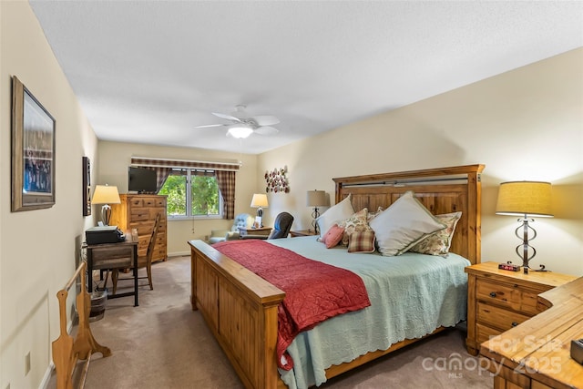 903 Independence Trl, Morganton, NC 28655 - bedroom with carpet, a ceiling fan, and baseboards