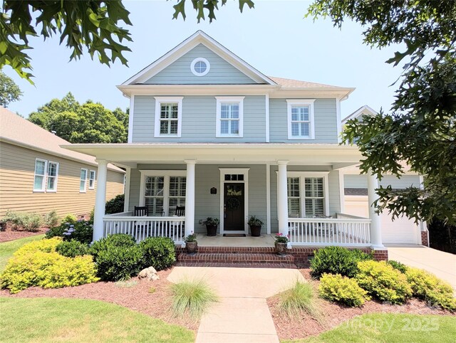5424 Morris Hunt Dr, Fort Mill, SC 29708 - view of front of home featuring a porch and driveway