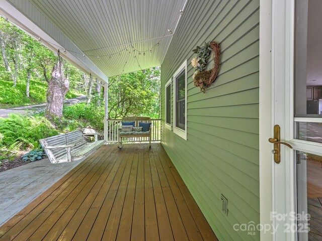 58 Randall Dr, Fairview, NC 28730 - deck featuring outdoor lounge area