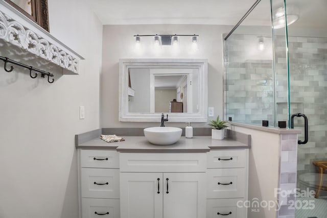 420 S Cedar St, Lincolnton, NC 28092 - full bath with vanity and a stall shower