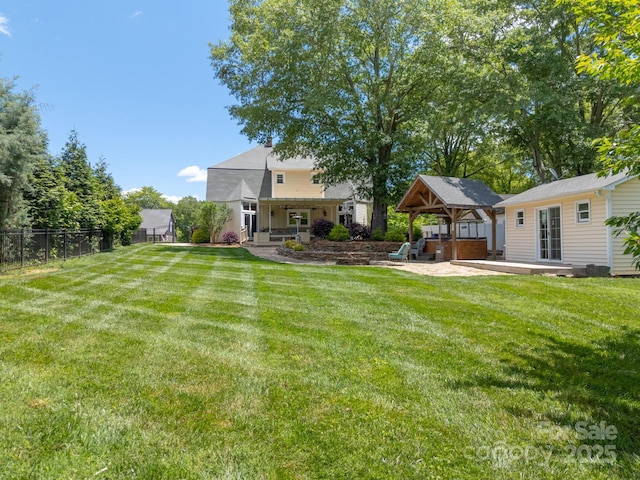 420 S Cedar St, Lincolnton, NC 28092 - view of yard with a gazebo