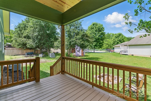 192 Plato Pl, Etowah, NC 28729 - view of wooden deck