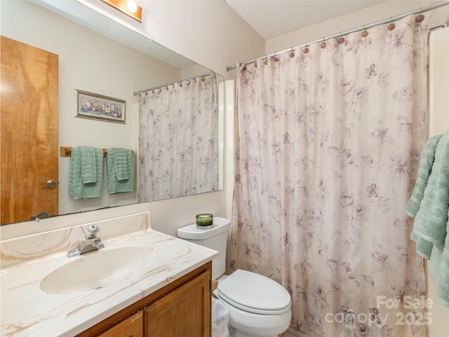 55 Lake Dr Unit 4P, Laurel Park, NC 28739 - full bathroom with vanity, toilet, and a shower with shower curtain
