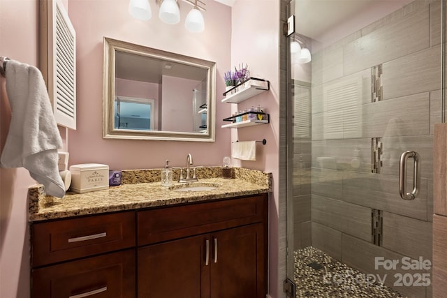 2533 Stockbridge Dr, Charlotte, NC 28210 - full bath featuring a shower stall and vanity