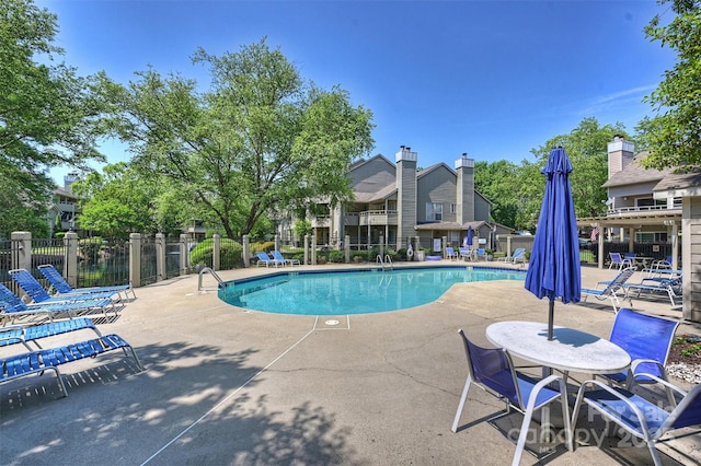 2533 Stockbridge Dr, Charlotte, NC 28210 - community pool featuring a patio