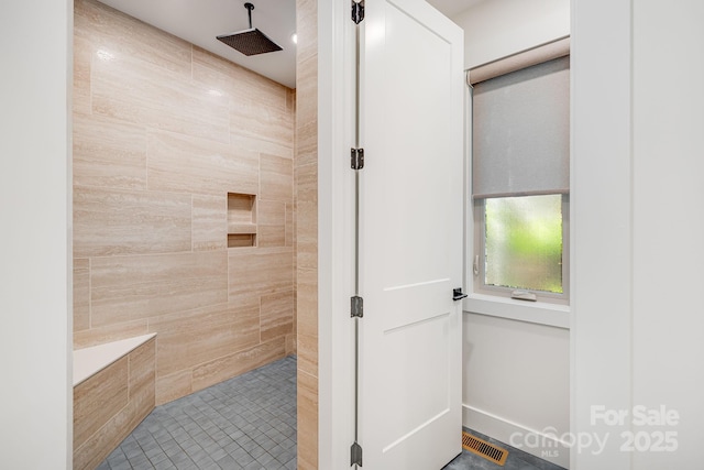 15 Ledgestone Dr, Fairview, NC 28730 - full bath featuring tiled shower and tile patterned flooring