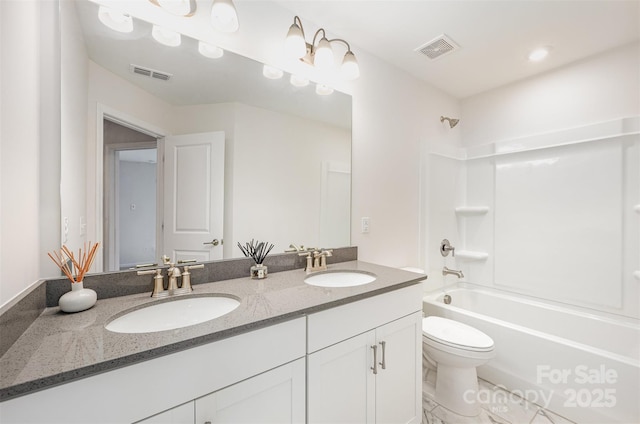 9009 Odell Corners Blvd NW, Concord, NC 28027 - full bath with double vanity,  shower combination, and toilet