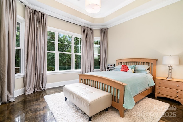 6873 Pine Moss Ln, Clover, SC 29710 - bedroom featuring baseboards, ornamental molding, and wood finished floors