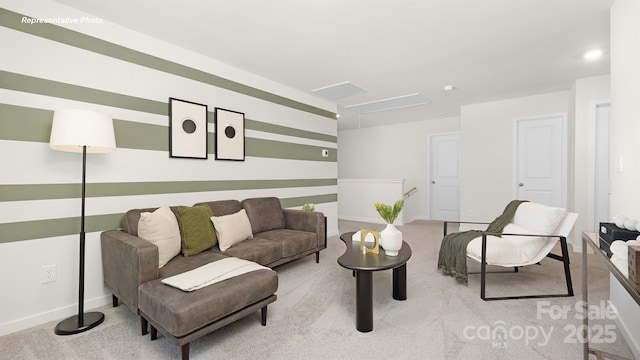3734 Coleman Dr, Charlotte, NC 28215 - carpeted living room featuring baseboards