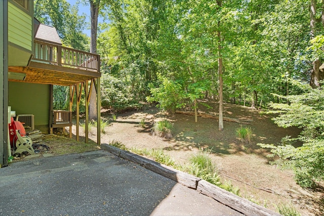 6 Woodland Rd W, Asheville, NC 28806 - view of yard featuring a wooden deck