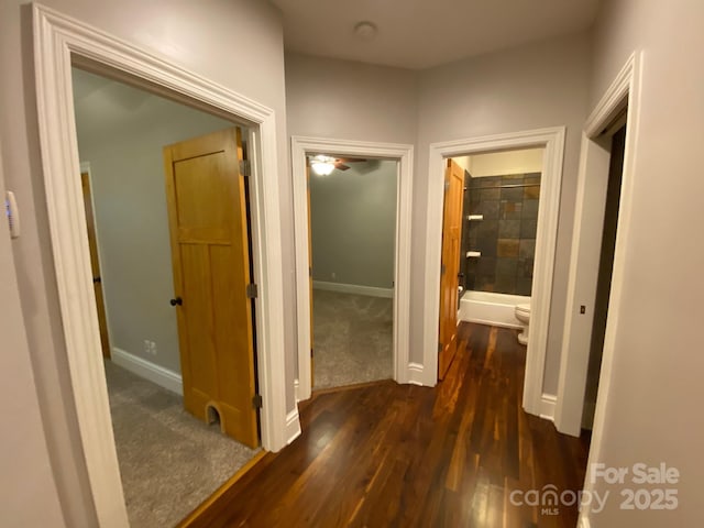 6 Woodland Rd W, Asheville, NC 28806 - corridor featuring wood finished floors and baseboards