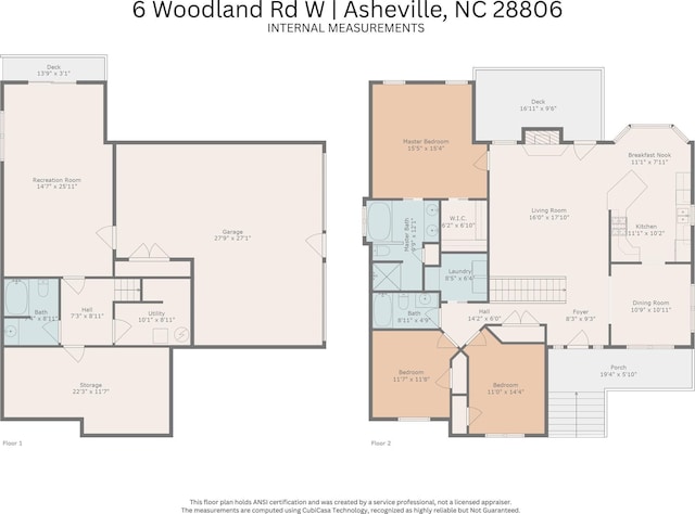6 Woodland Rd W, Asheville, NC 28806 - room layout