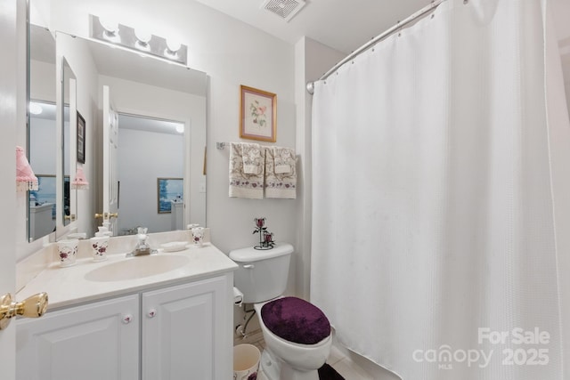 12350 Swan Wings Pl, Huntersville, NC 28078 - full bathroom with toilet, vanity, and a shower with curtain