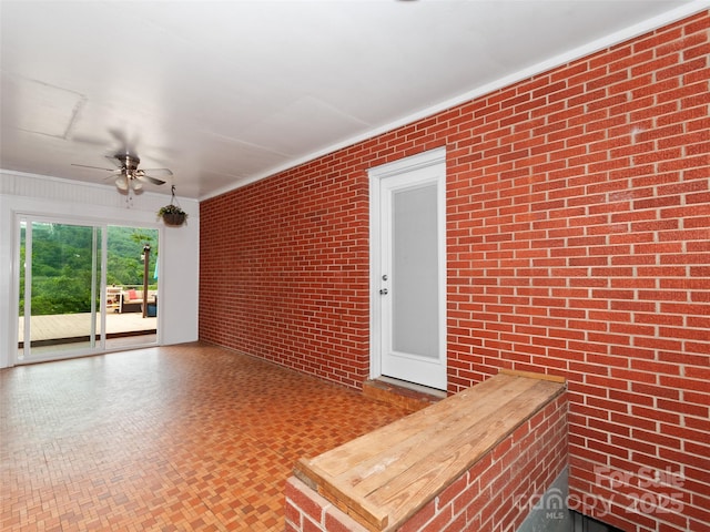 391 Ellen Ave, Canton, NC 28716 - doorway to property with ceiling fan
