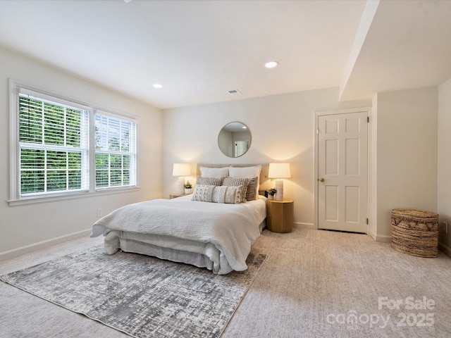 2919 Wickersham Rd, Charlotte, NC 28211 - carpeted bedroom with baseboards and recessed lighting