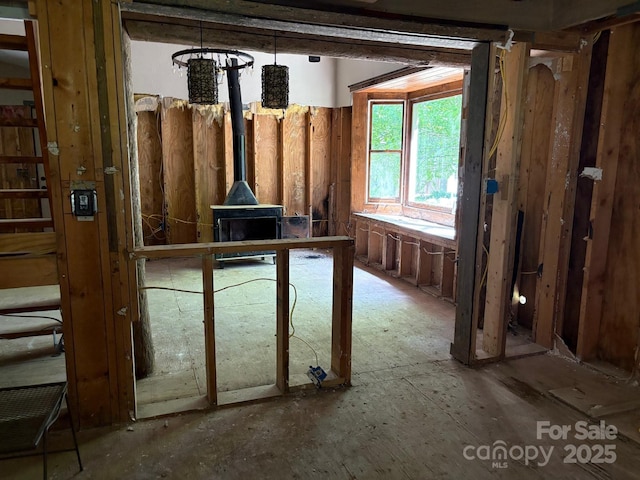 257 River Rd Unit 88, Newland, NC 28657 - misc room with a wood stove