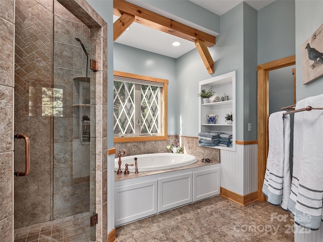 92 Island View Ct, Mill Spring, NC 28756 - full bath featuring a bath and a stall shower