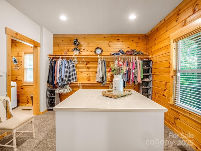 287 Matho Trce, Lake Lure, NC 28746 - walk in closet featuring washer / dryer and carpet floors