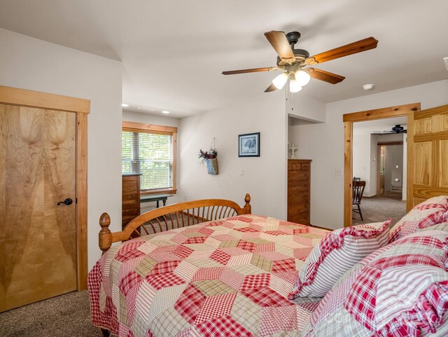 287 Matho Trce, Lake Lure, NC 28746 - carpeted bedroom with recessed lighting and a ceiling fan
