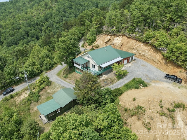 33 Faholoa Ridge Rd, Black Mountain, NC 28711 - view of subject property with a heavily wooded area