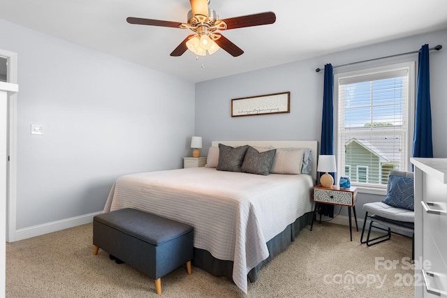 1067 33rd Avenue Loop NE, Hickory, NC 28601 - bedroom with baseboards, carpet floors, and ceiling fan