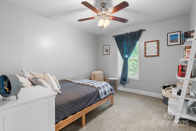 1067 33rd Avenue Loop NE, Hickory, NC 28601 - bedroom with light colored carpet, baseboards, and a ceiling fan