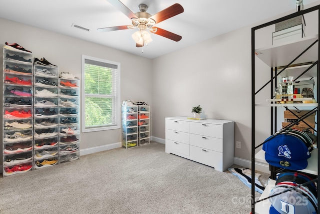 1067 33rd Avenue Loop NE, Hickory, NC 28601 - spacious closet with ceiling fan and carpet flooring