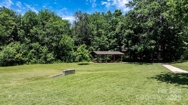 1067 33rd Avenue Loop NE, Hickory, NC 28601 - view of grassy yard featuring a gazebo and a detached carport