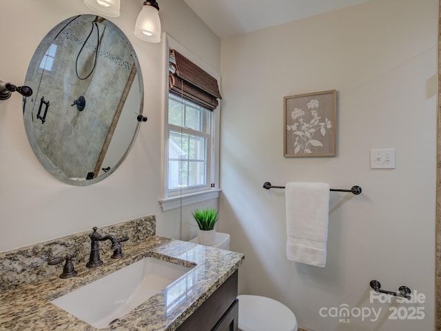 6116 Springhouse Ln, Charlotte, NC 28211 - bathroom with vanity and tiled shower