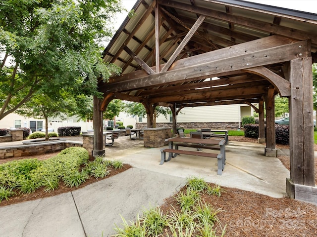 403 Park Meadows Dr, Matthews, NC 28104 - view of community with a gazebo and a patio