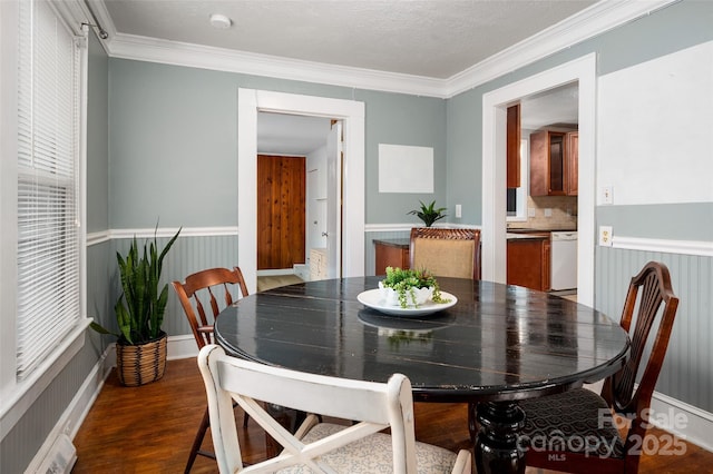 34 Admiral Ave SW, Concord, NC 28027 - dining space with wood finished floors and ornamental molding