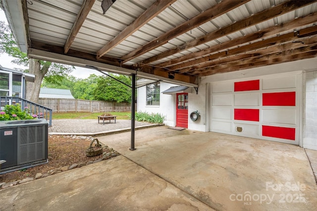 34 Admiral Ave SW, Concord, NC 28027 - garage with central air condition unit