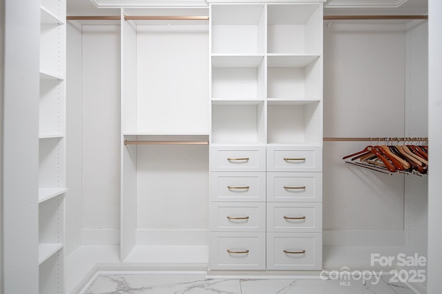 6400 Morningsong Ln, Charlotte, NC 28269 - spacious closet featuring marble finish flooring