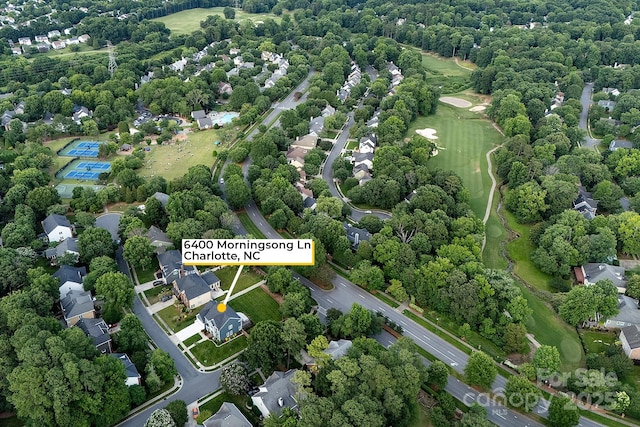 6400 Morningsong Ln, Charlotte, NC 28269 - drone / aerial view of a tree filled landscape