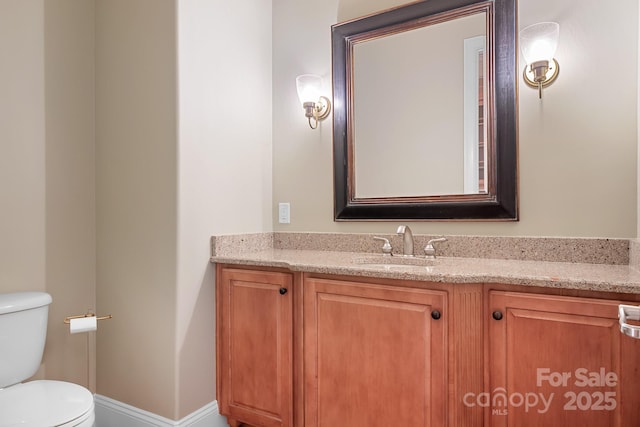 3204 Mcpherson St, Waxhaw, NC 28173 - bathroom with toilet and vanity